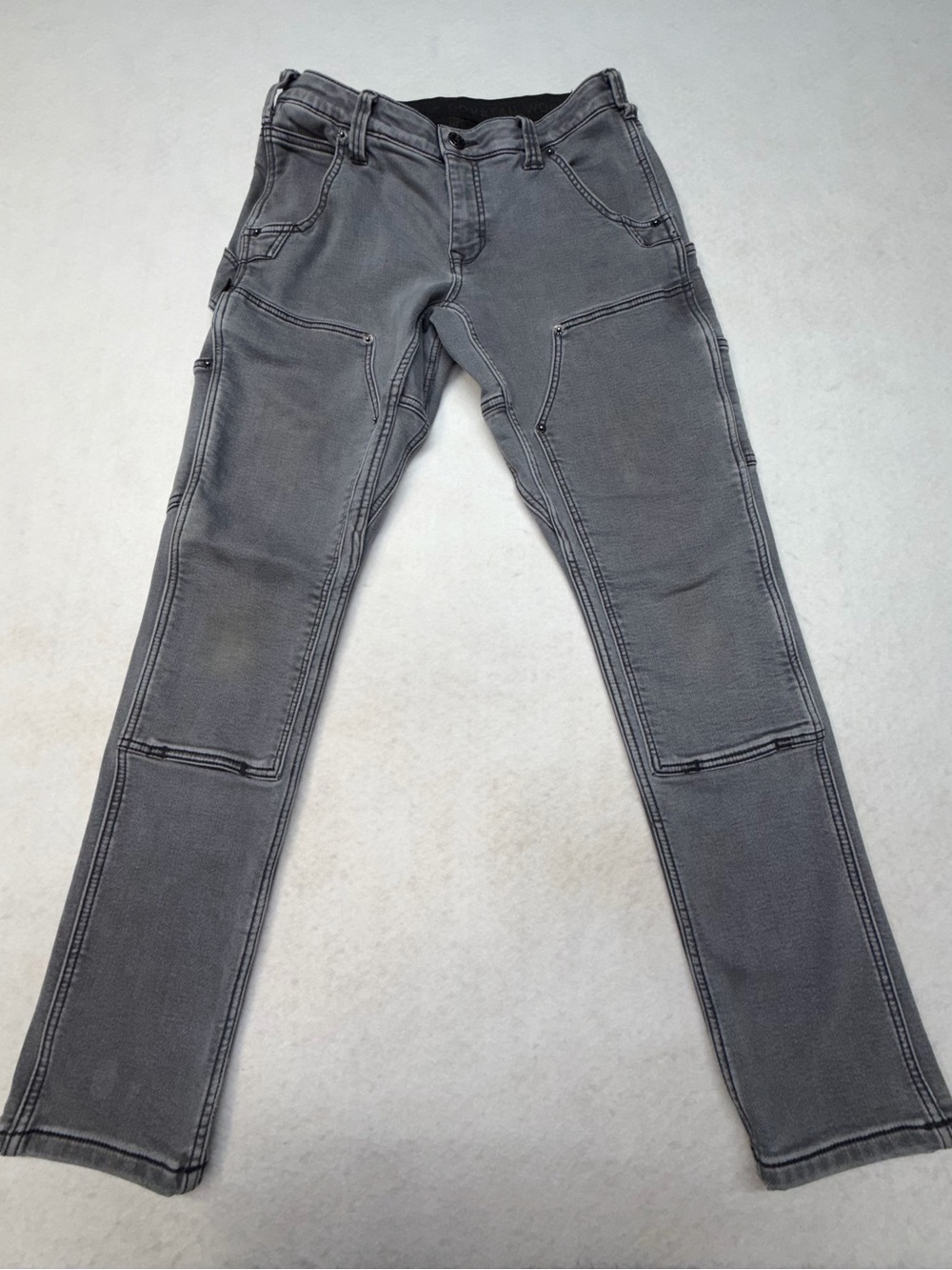 Women's Dovetail Workwear Maven X Thermal Denim in Washed Gray